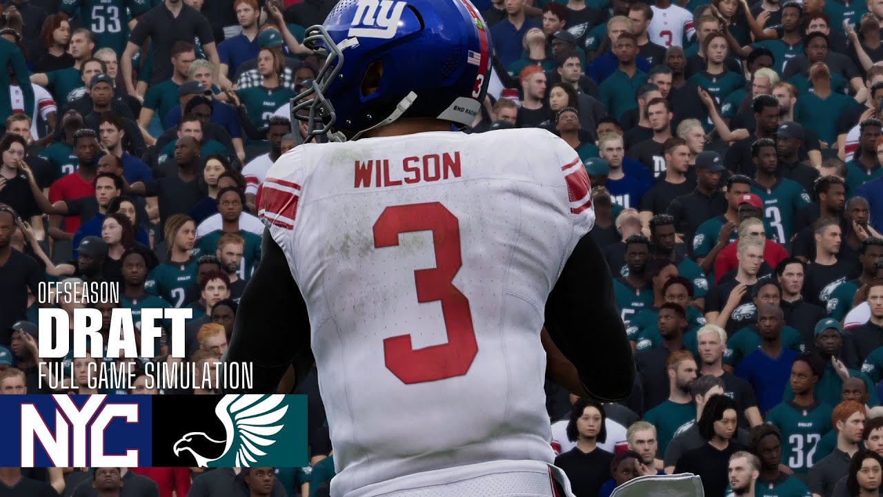 Russell Wilson | Giants vs. Eagles | Madden NFL 25 Simulation | 2025 NFL Draft Russell Wilson | Giants vs. Eagles | Madden NFL 25 Simulation | 2025 NFL Draft