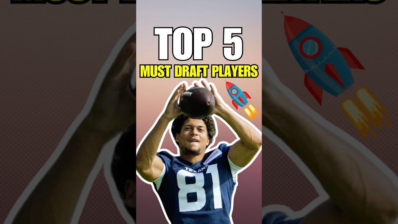 Top 5 MUST DRAFT Players for 2025 Fantasy Football π Top 5 MUST DRAFT Players for 2025 Fantasy Football π