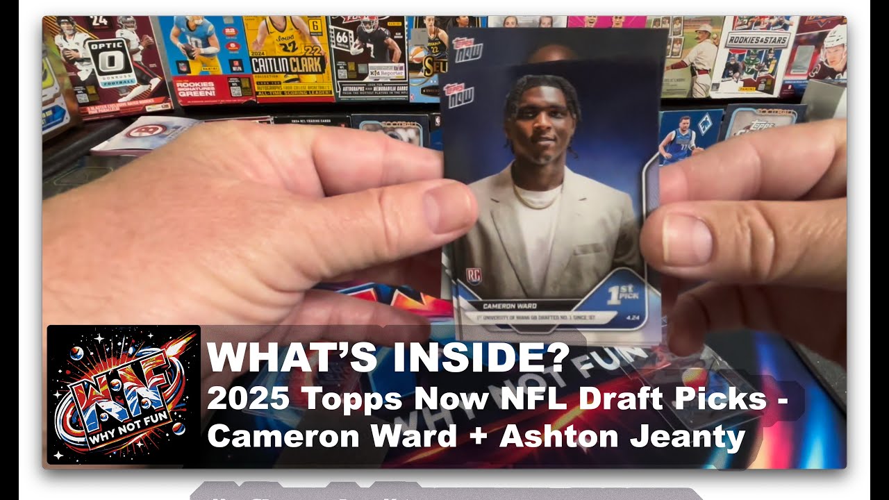 Topps NOW 2025 NFL Draft! Pick 1 (Ward) & Pick 6 (Jeanty) Rookie Cards! #toppsnow #nfldraft2025 Topps NOW 2025 NFL Draft! Pick 1 (Ward) & Pick 6 (Jeanty) Rookie Cards! #toppsnow #nfldraft2025