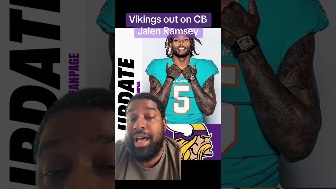 Vikings out on Jalen Ramsey #greenscreen #skol #minnesotavikings #nfl #shorts #nflnews #fs1 #espn Vikings out on Jalen Ramsey #greenscreen #skol #minnesotavikings #nfl #shorts #nflnews #fs1 #espn