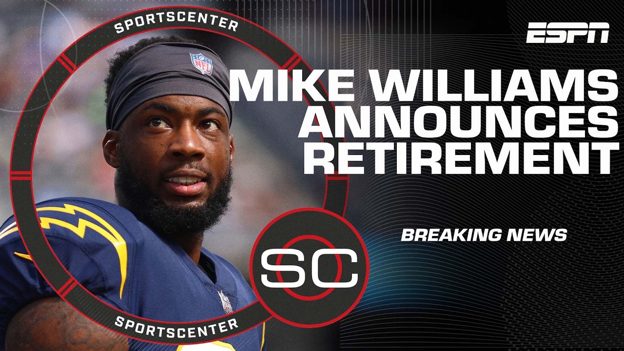 π¨ BREAKING π¨ Mike Williams RETIRING after 8 NFL seasons | SportsCenter π¨ BREAKING π¨ Mike Williams RETIRING after 8 NFL seasons | SportsCenter