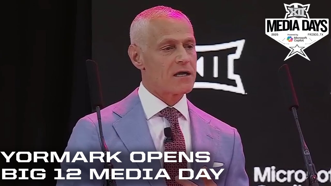 Brett Yormark Press Conference | 2025 Big 12 Football Media Days Powered by Microsoft Copilot Brett Yormark Press Conference | 2025 Big 12 Football Media Days Powered by Microsoft Copilot