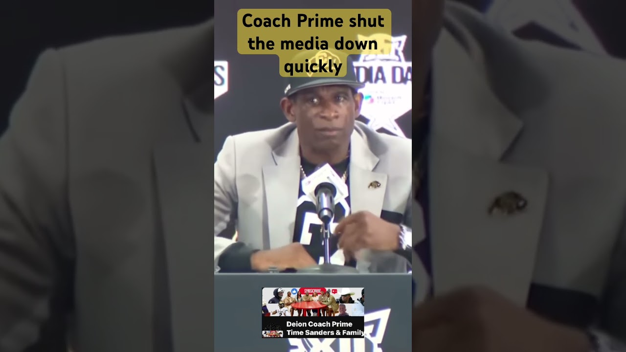 Coach Prime Shut the Media Down Quickly #nfl #funnyclip #shedeur #football #media #news #colorado Coach Prime Shut the Media Down Quickly #nfl #funnyclip #shedeur #football #media #news #colorado