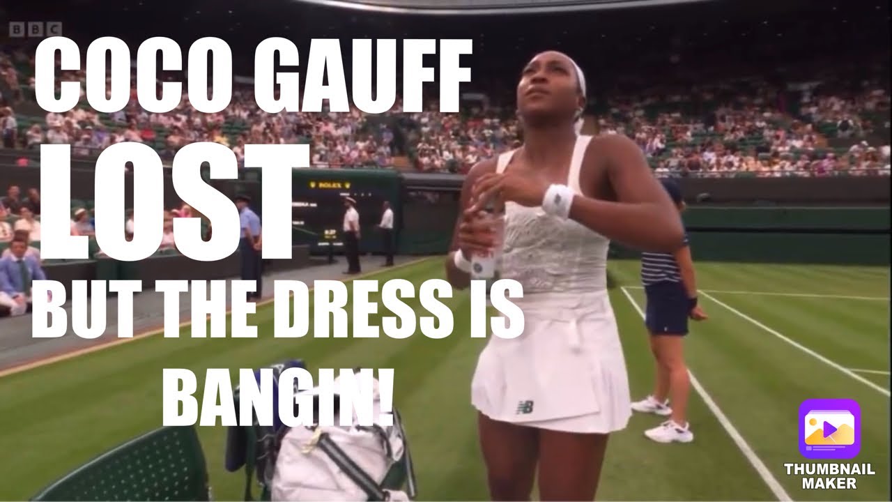 Coco Gauff Lost In Wimbledon 1st Round But Her Dress Was Bangin – Just Be A Killer Next Time Coco Gauff Lost In Wimbledon 1st Round But Her Dress Was Bangin – Just Be A Killer Next Time