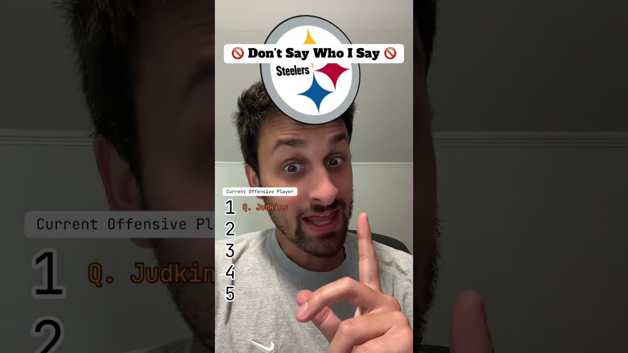 Don’t say who I say NFL edition #NFLNews #NFLTrivia Don’t say who I say NFL edition #NFLNews #NFLTrivia