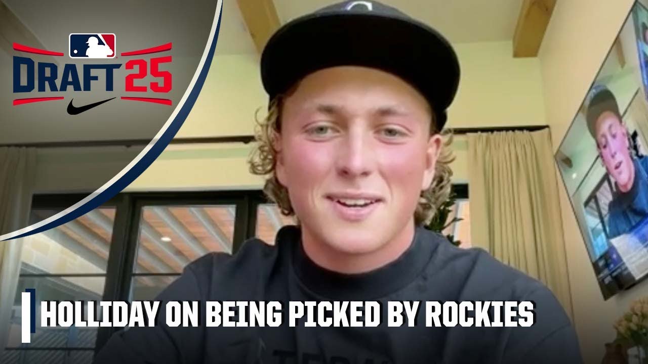 Ethan Holliday on the being drafted to the Rockies 27 years later after his dad | 2025 MLB Draft Ethan Holliday on the being drafted to the Rockies 27 years later after his dad | 2025 MLB Draft