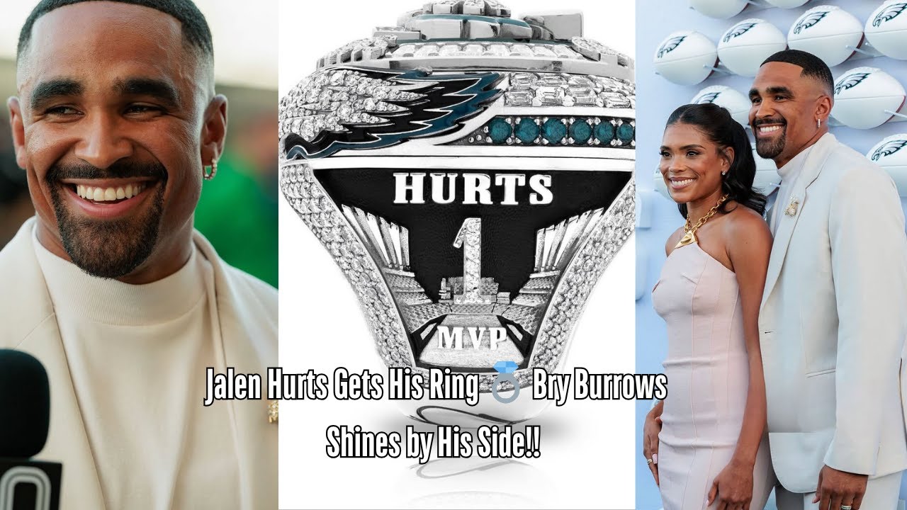 EXCLUSIVE: Super Bowl LIX Champs! Jalen Hurts & Wife Bry Burrows Dazzle at Eagles Ring Ceremony ππ¦
EXCLUSIVE: Super Bowl LIX Champs! Jalen Hurts & Wife Bry Burrows Dazzle at Eagles Ring Ceremony ππ¦
