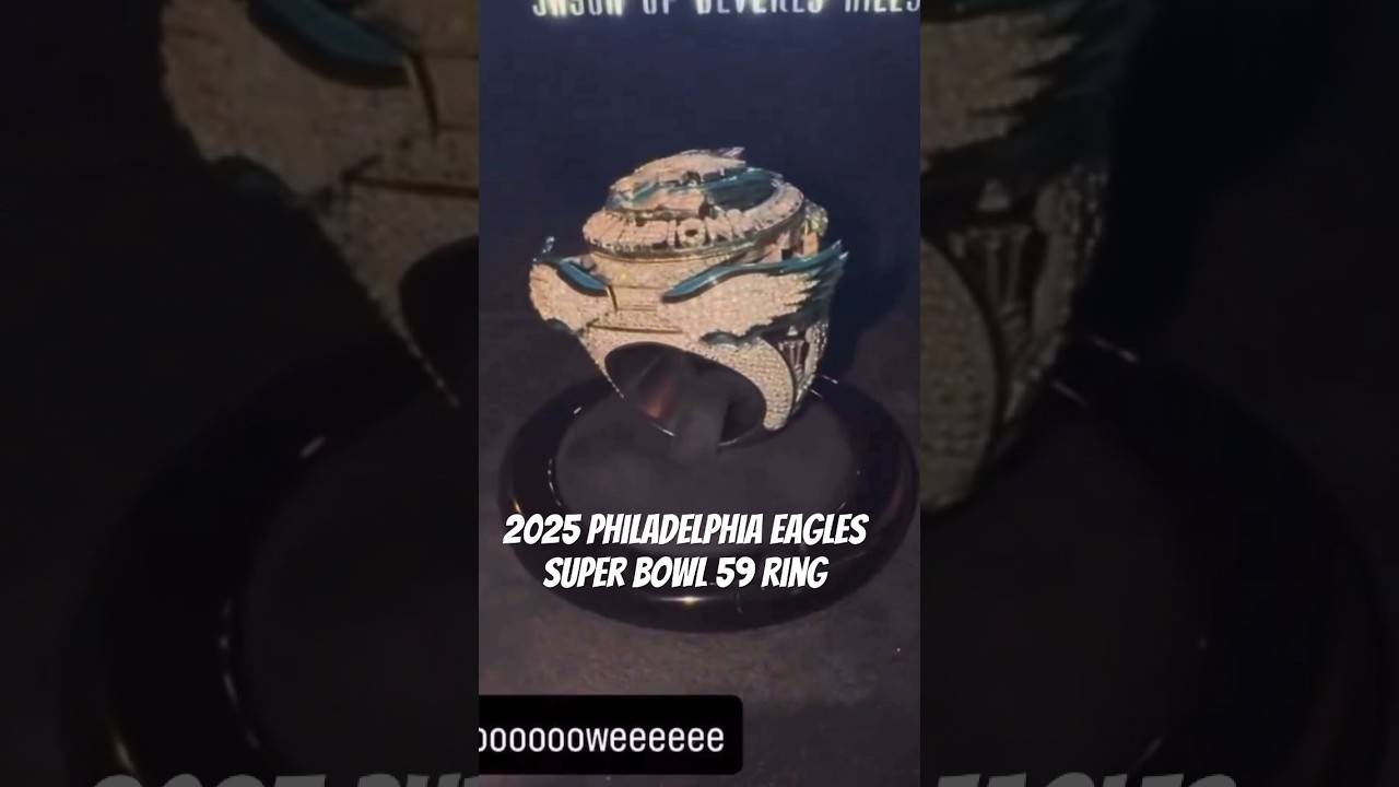 Philadelphia Eagles Super Bowl 59 Ring! (Close Look‼️) #nfl #flyeaglesfly 🦅💍✨ Philadelphia Eagles Super Bowl 59 Ring! (Close Look‼️) #nfl #flyeaglesfly 🦅💍✨