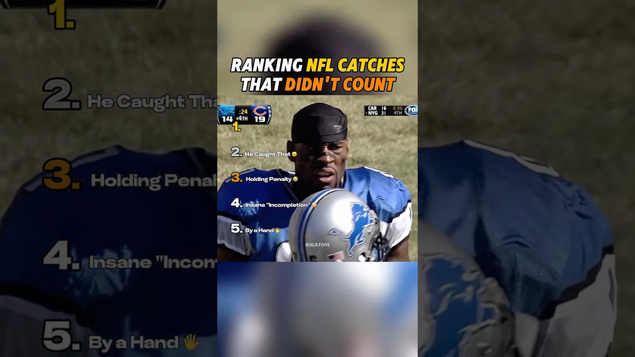 Ranking NFL Catches That Didn’t Count #ranking #foryou #football #nfl #nfldraft #funny #crazymoments Ranking NFL Catches That Didn’t Count #ranking #foryou #football #nfl #nfldraft #funny #crazymoments