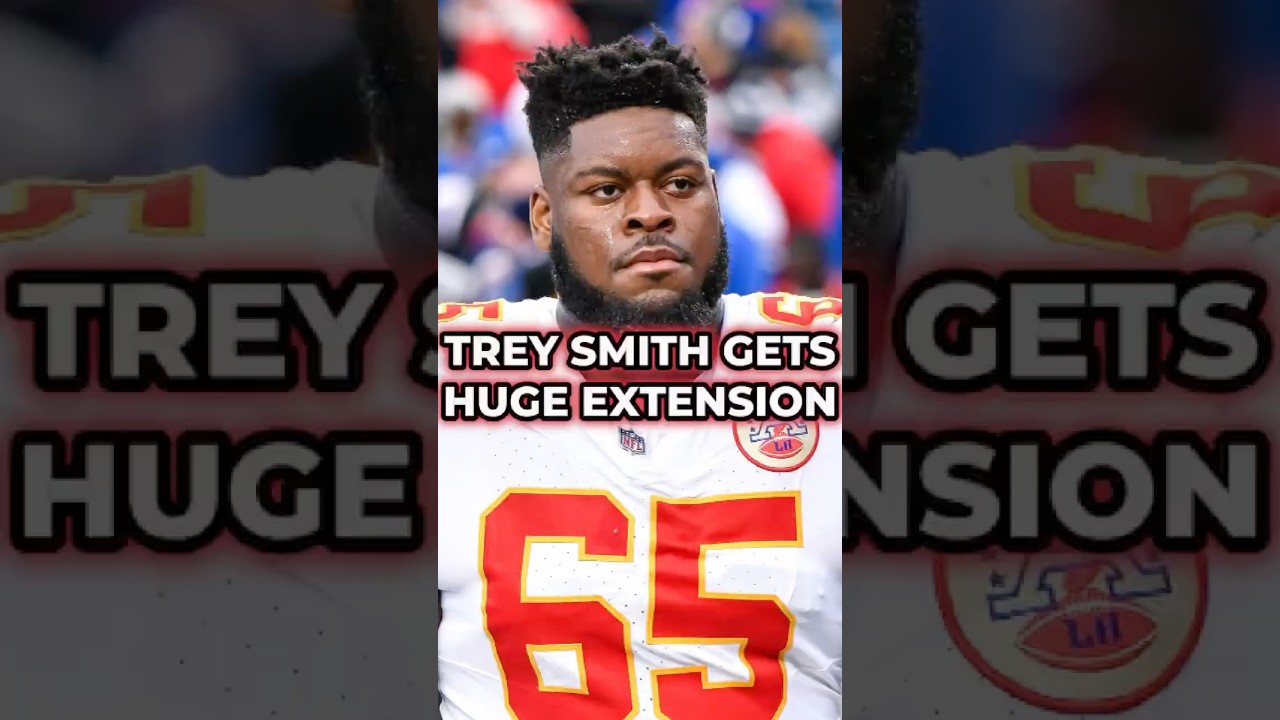 Trey Smith Gets RECORD-BREAKING Extension From Kansas City Chiefs #nfl #nflnews #shorts Trey Smith Gets RECORD-BREAKING Extension From Kansas City Chiefs #nfl #nflnews #shorts