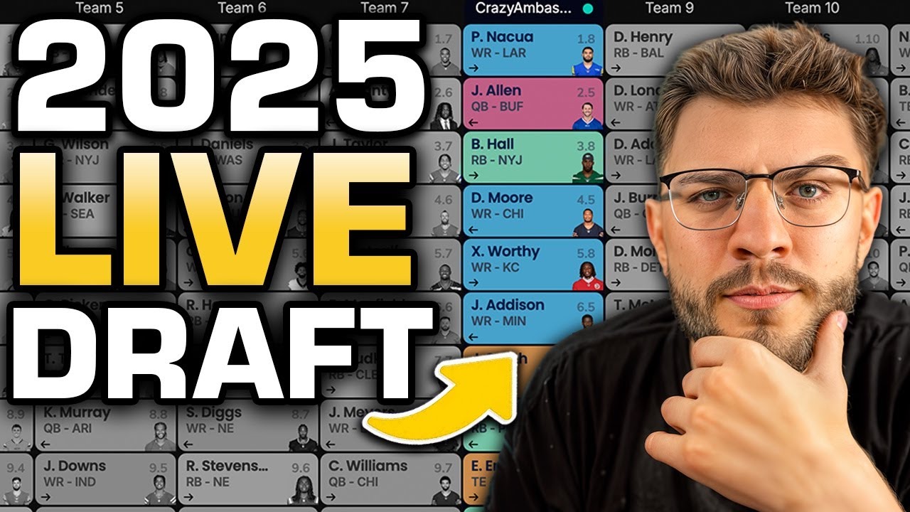 Updated 2025 Fantasy Football Draft (Training Camp is HERE) Updated 2025 Fantasy Football Draft (Training Camp is HERE)