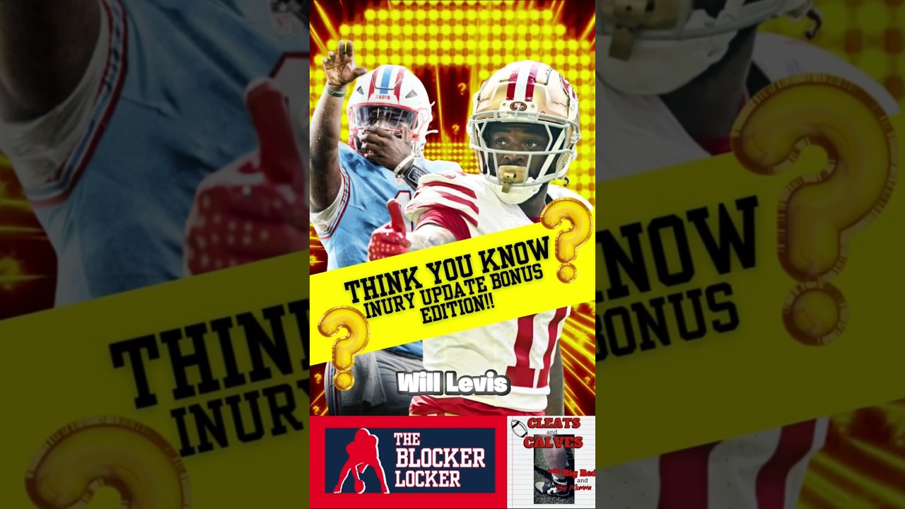 Will Levis Injury Update + NFL Injury Report BONUS! Breaking NEWS! #nflshorts #NFL #footballshorts Will Levis Injury Update + NFL Injury Report BONUS! Breaking NEWS! #nflshorts #NFL #footballshorts