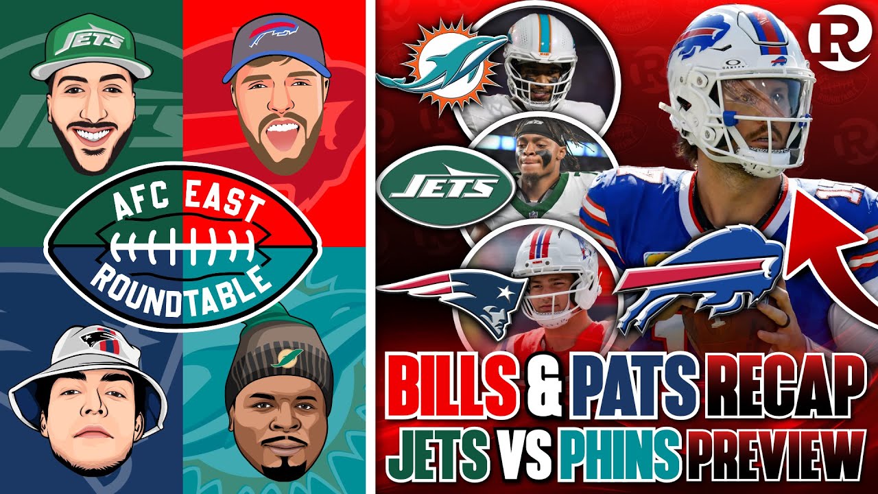 AFC East Roundtable: Bills & Patriots WIN + Jets vs Dolphins PREVIEW π Vlog AFC East Roundtable: Bills & Patriots WIN + Jets vs Dolphins PREVIEW π Vlog