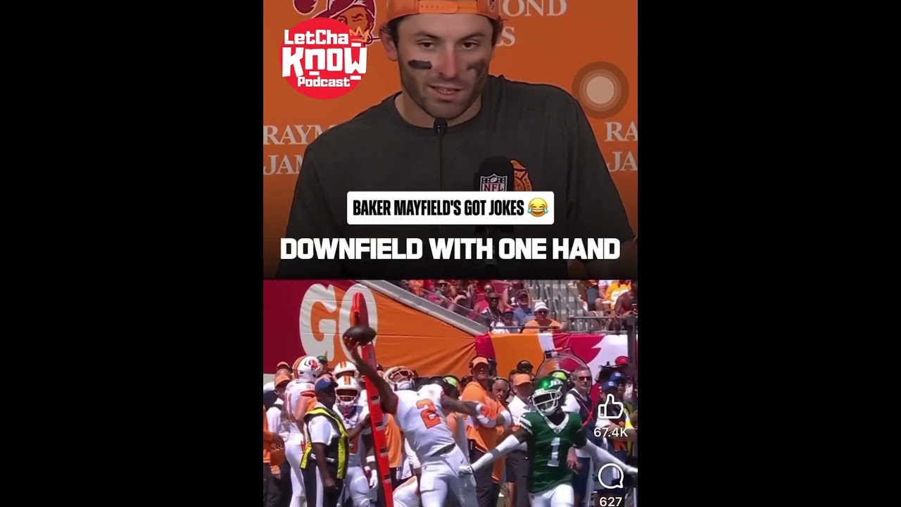 Baker Mayfield got jokes ππ #letchaknowpodcast #nfl #football #news #podcast #viral #espn #clips Vlog Baker Mayfield got jokes ππ #letchaknowpodcast #nfl #football #news #podcast #viral #espn #clips Vlog