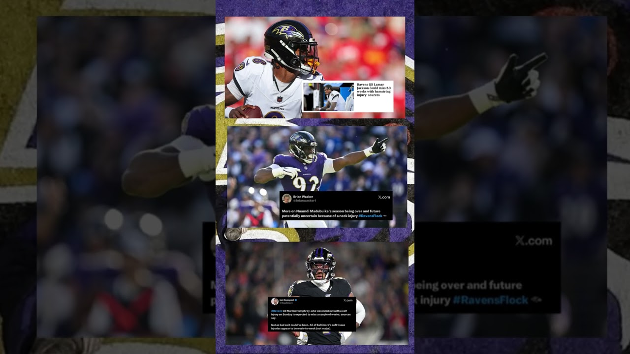 Baltimore Ravens TRIPLE BAD NEWS #shorts #nfl #fyp Vlog Baltimore Ravens TRIPLE BAD NEWS #shorts #nfl #fyp Vlog