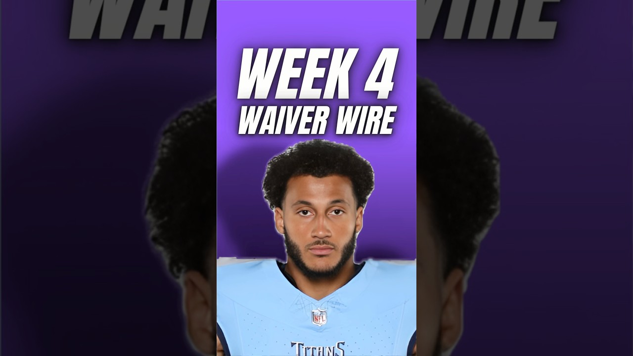 Best Waiver Wire Pickups in Week 4ππ #nfl #fantasyfootball #nflnews Vlog Best Waiver Wire Pickups in Week 4ππ #nfl #fantasyfootball #nflnews Vlog
