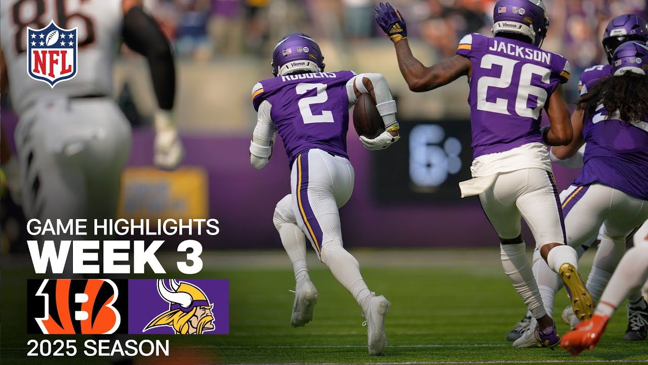 Cincinnati Bengals vs. Minnesota Vikings Game Highlights | NFL 2025 Season Week 3 Vlog Cincinnati Bengals vs. Minnesota Vikings Game Highlights | NFL 2025 Season Week 3 Vlog