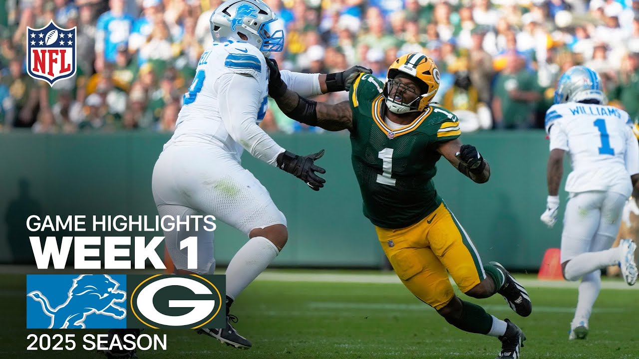 Detroit Lions vs. Green Bay Packers Game Highlights | NFL 2025 Season Week 1 Vlog Detroit Lions vs. Green Bay Packers Game Highlights | NFL 2025 Season Week 1 Vlog