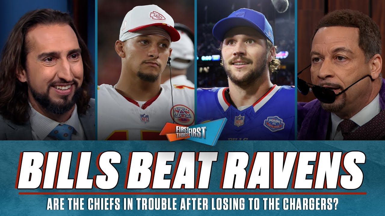 ‘Disaster’ as Ravens collapse vs. Bills, Chargers beat Chiefs, KC in trouble? | FIRST THINGS FIRST Vlog ‘Disaster’ as Ravens collapse vs. Bills, Chargers beat Chiefs, KC in trouble? | FIRST THINGS FIRST Vlog