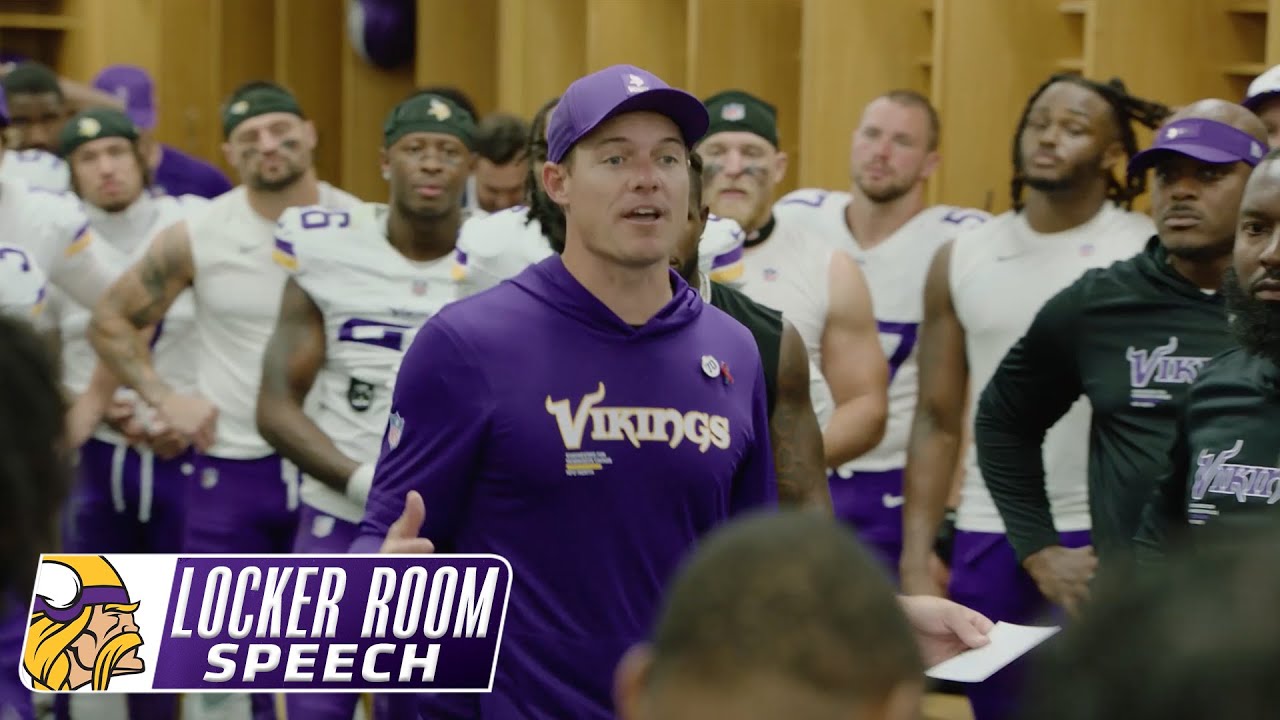 Kevin O’Connell’s Locker Room Speech After Minnesota Vikings Win Over Chicago Bears Vlog Kevin O’Connell’s Locker Room Speech After Minnesota Vikings Win Over Chicago Bears Vlog