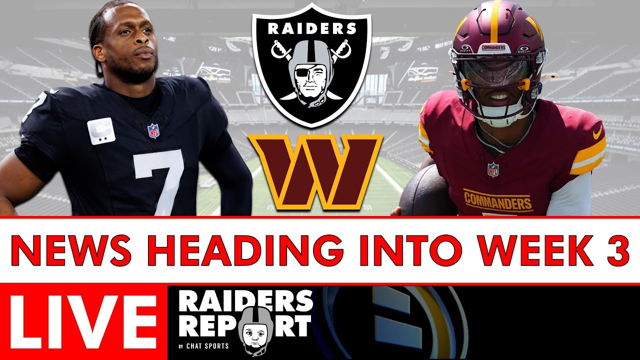 Las Vegas Raiders Rumors LIVE After MNF Loss To Chargers + NFL News Heading Into Week 3 Vlog Las Vegas Raiders Rumors LIVE After MNF Loss To Chargers + NFL News Heading Into Week 3 Vlog