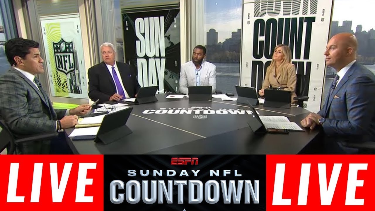 LIVE Sunday NFL Countdown on ESPN | Rex Ryan, Randy Moss, Tedy Bruschi & Adam Shefter on NFL Week 3 Vlog LIVE Sunday NFL Countdown on ESPN | Rex Ryan, Randy Moss, Tedy Bruschi & Adam Shefter on NFL Week 3 Vlog