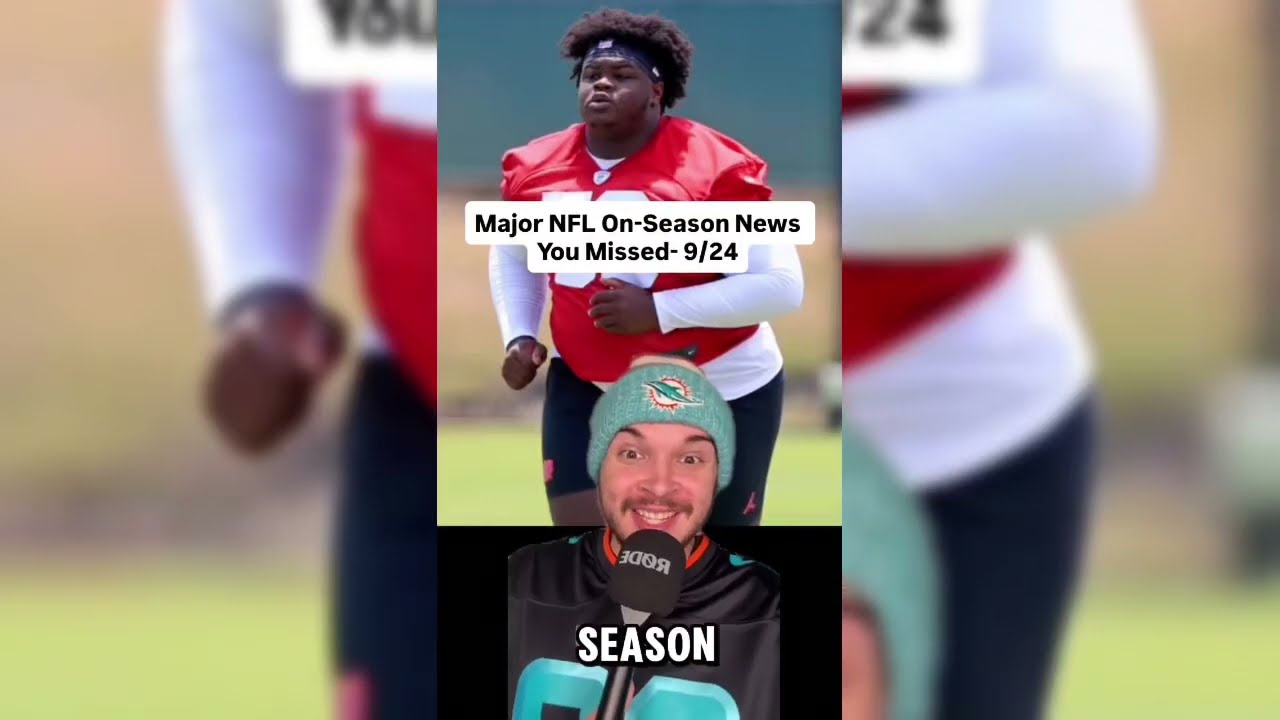 Major NFL On-Season News You Missed- 9/24 Vlog Major NFL On-Season News You Missed- 9/24 Vlog