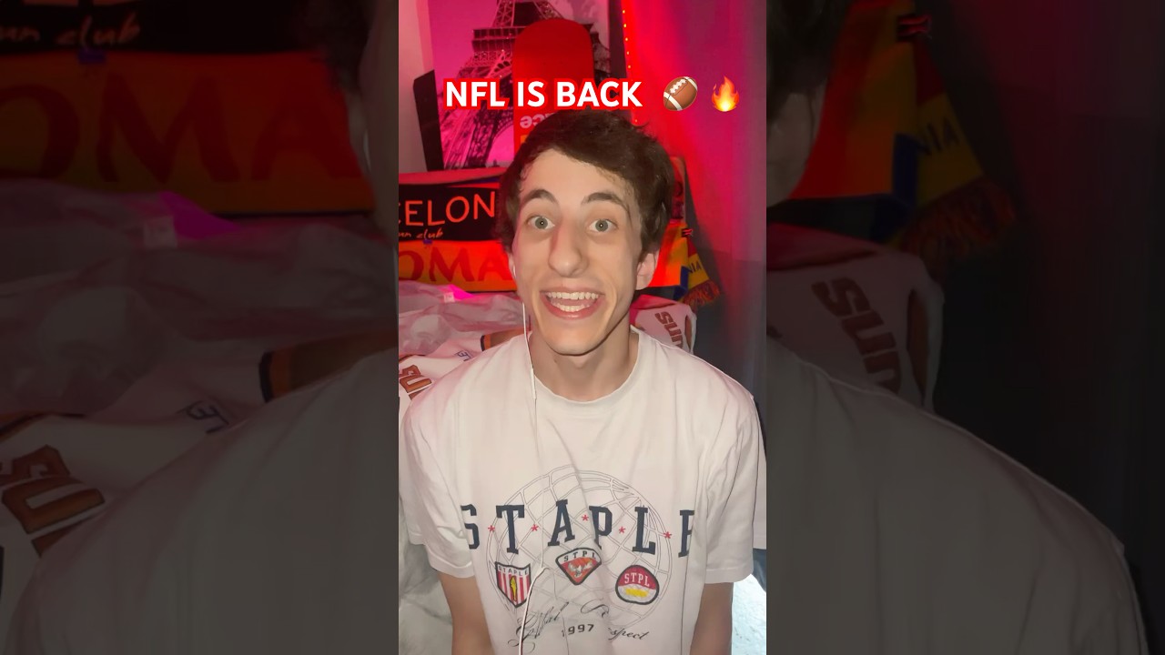 NFL IS BACK LETS GO!🔥 #NFL #FOOTBALL #HYPE #FYP #NFLNEWS Vlog NFL IS BACK LETS GO!🔥 #NFL #FOOTBALL #HYPE #FYP #NFLNEWS Vlog