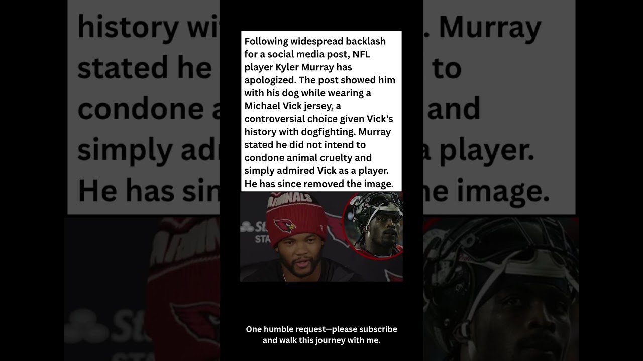 NFL Star’s Apology: Why Kyler Murray’s Jersey Post Went Viral #dog #news #shorts Vlog NFL Star’s Apology: Why Kyler Murray’s Jersey Post Went Viral #dog #news #shorts Vlog