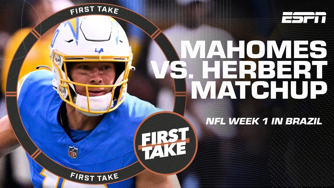 Patrick Mahomes or Justin Herbert: Which QB needs a great start to the season more? | First Take Vlog Patrick Mahomes or Justin Herbert: Which QB needs a great start to the season more? | First Take Vlog