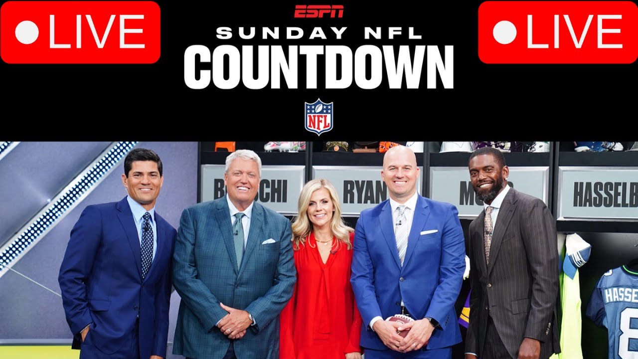 Sunday NFL Countdown LIVE on ESPN | Rex Ryan, Randy Moss and Adam Schefter on NFL Week 4 Vlog Sunday NFL Countdown LIVE on ESPN | Rex Ryan, Randy Moss and Adam Schefter on NFL Week 4 Vlog