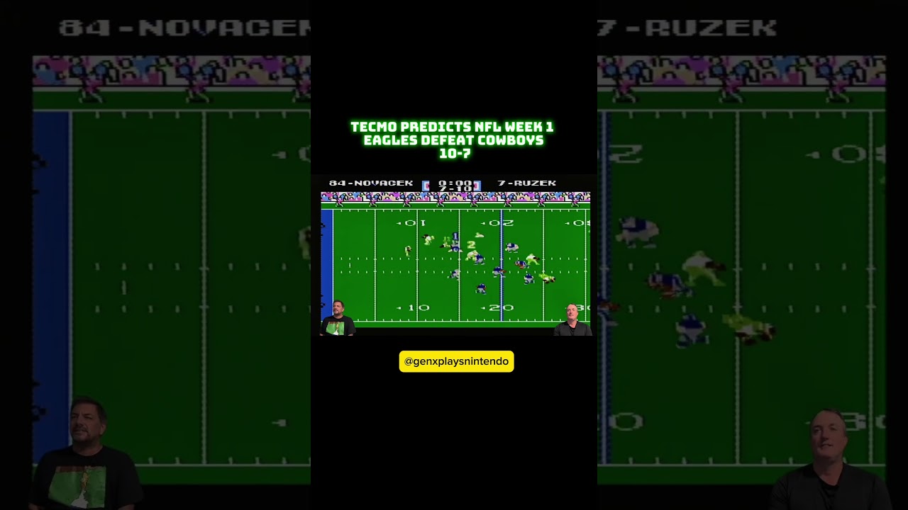 Tecmo PREDICTS NFL Week 1 Eagles Defeat Cowboys 10-7 #nfl #nflnews #nintendo #tecmo Vlog Tecmo PREDICTS NFL Week 1 Eagles Defeat Cowboys 10-7 #nfl #nflnews #nintendo #tecmo Vlog