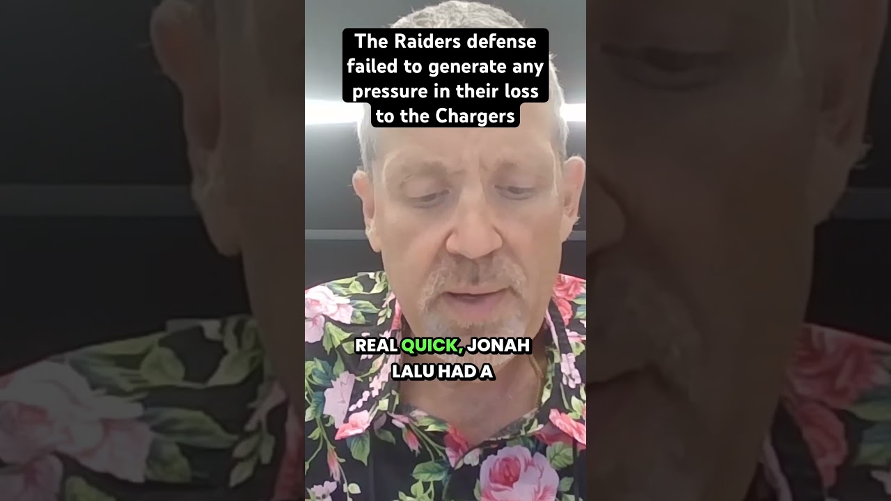 The Raiders defense failed to generate any pressure in their loss to the Chargers Vlog The Raiders defense failed to generate any pressure in their loss to the Chargers Vlog