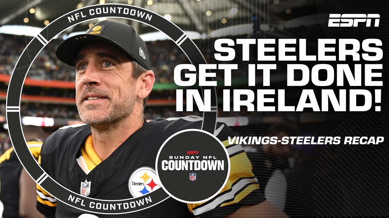 They FINALLY look like the Steelers! – Rex Ryan on Ireland win over Vikings | NFL Countdown Vlog They FINALLY look like the Steelers! – Rex Ryan on Ireland win over Vikings | NFL Countdown Vlog
