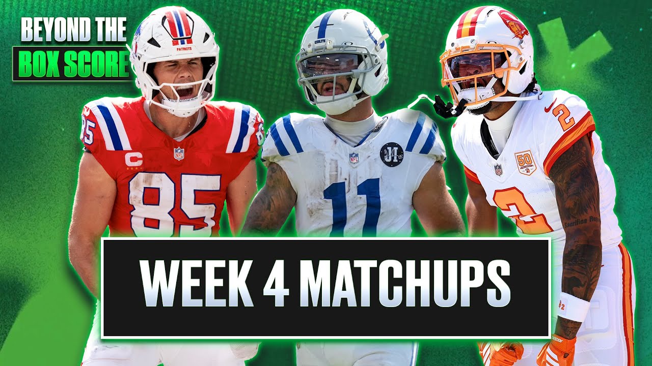 Week 4 Fantasy Football Start/Sit + DFS Advice | Mastering Matchups | Beyond the Box Score Vlog Week 4 Fantasy Football Start/Sit + DFS Advice | Mastering Matchups | Beyond the Box Score Vlog