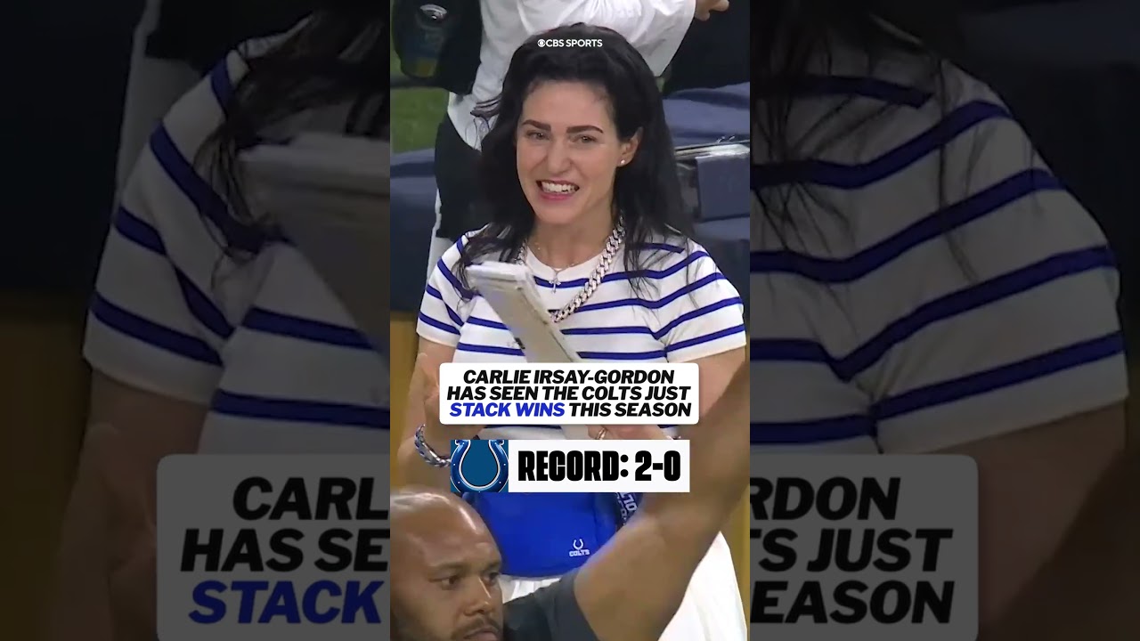 Carlie Irsay-Gordon has seen the Colts STACK WINS this season #nfl #colts Vlog Carlie Irsay-Gordon has seen the Colts STACK WINS this season #nfl #colts Vlog
