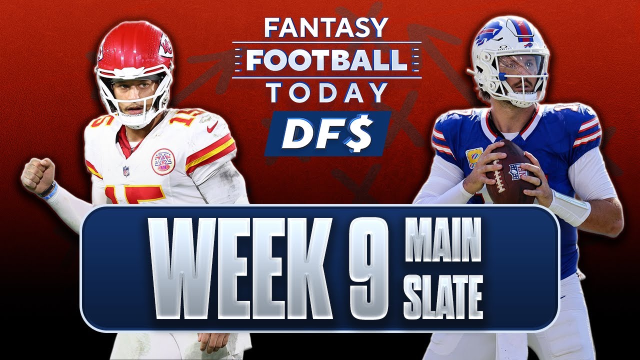 NFL DFS Week 9 Preview: Main Slate Lineups, Picks, Stacks and Ownership I FFT DFS Vlog NFL DFS Week 9 Preview: Main Slate Lineups, Picks, Stacks and Ownership I FFT DFS Vlog
