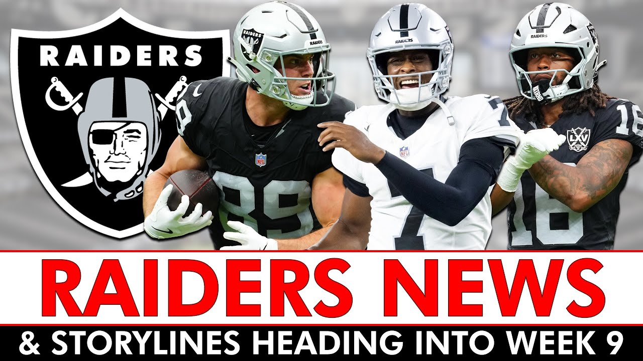 Raiders News & Storylines Heading Into NFL Week 9 Against The Jaguars Vlog Raiders News & Storylines Heading Into NFL Week 9 Against The Jaguars Vlog