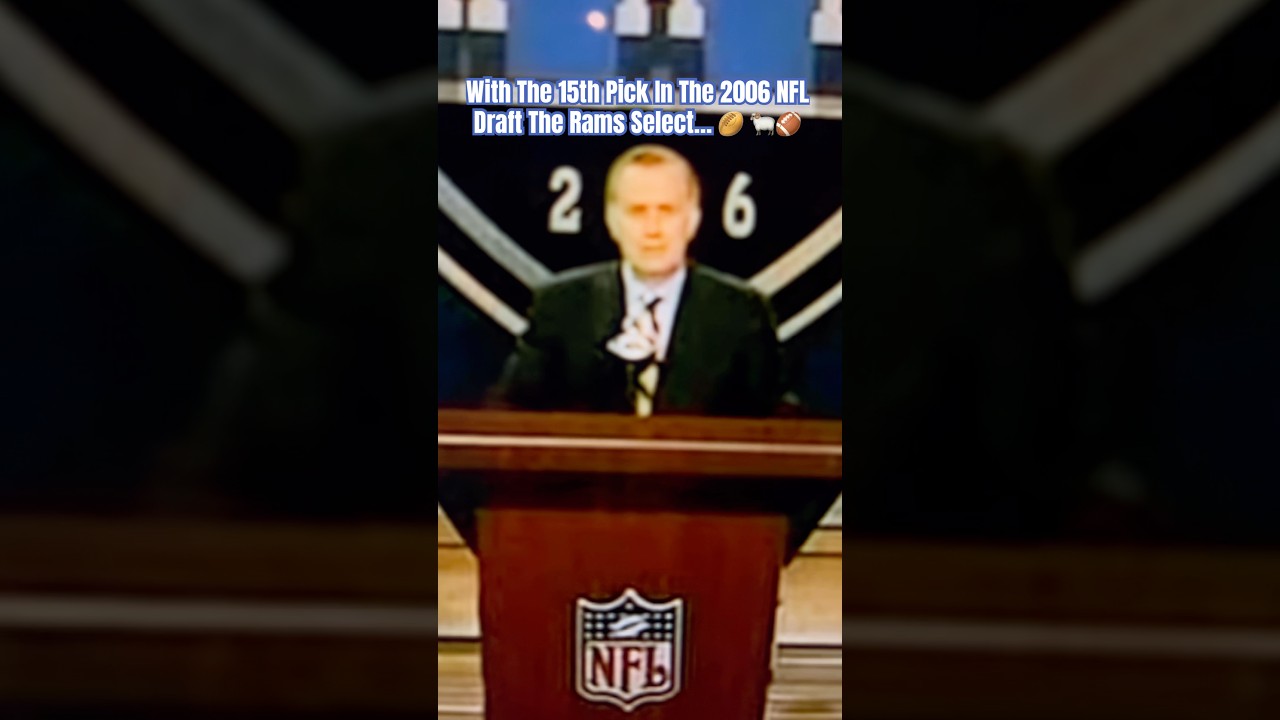 #shorts #rams #americanfootball โ With The 15th Pick In The 2006 NFL Draft The Rams Selectโฆ ๐๐๐ #shorts #rams #americanfootball โ With The 15th Pick In The 2006 NFL Draft The Rams Selectโฆ ๐๐๐