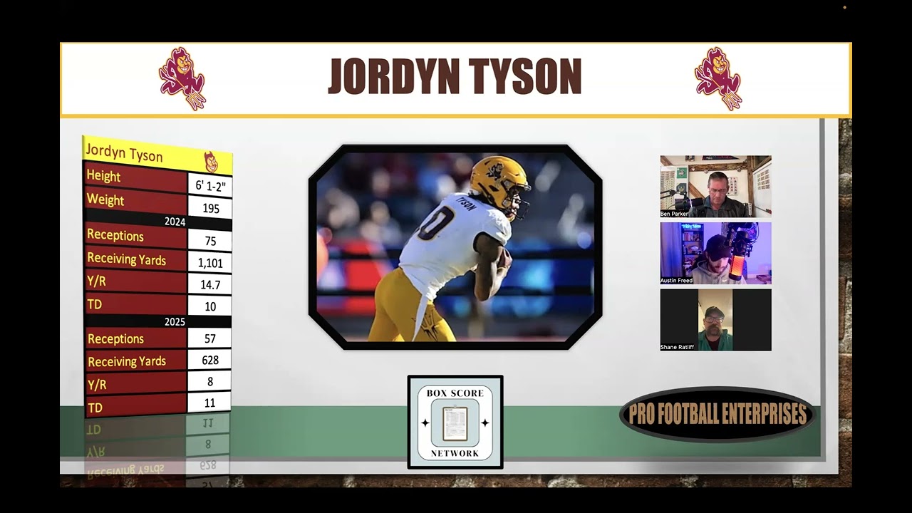 2026 NFL Draft Prospects: Jordyn Tyson, Arizona St. 2026 NFL Draft Prospects: Jordyn Tyson, Arizona St.