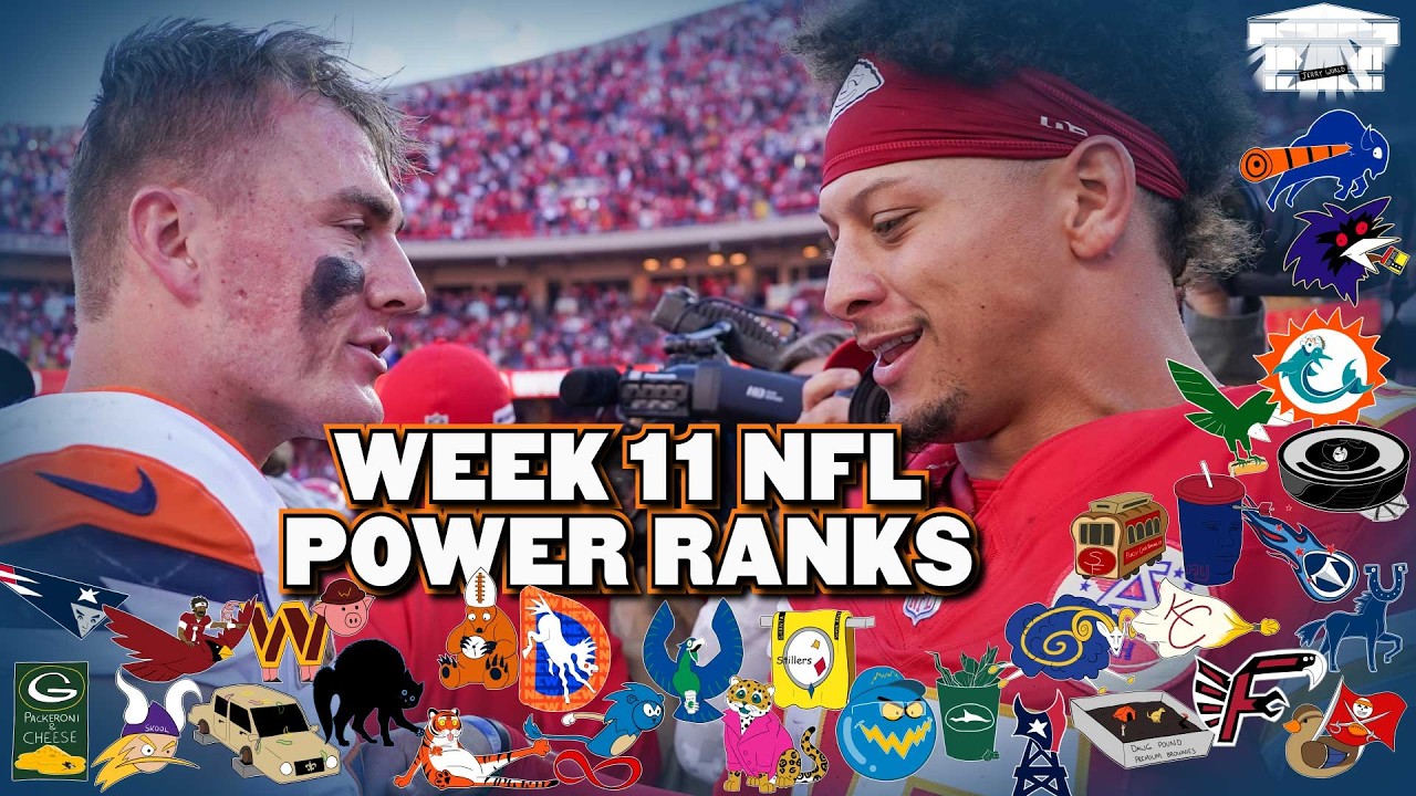 Brutally Honest NFL Power Rankings: Week 11 Vlog Brutally Honest NFL Power Rankings: Week 11 Vlog