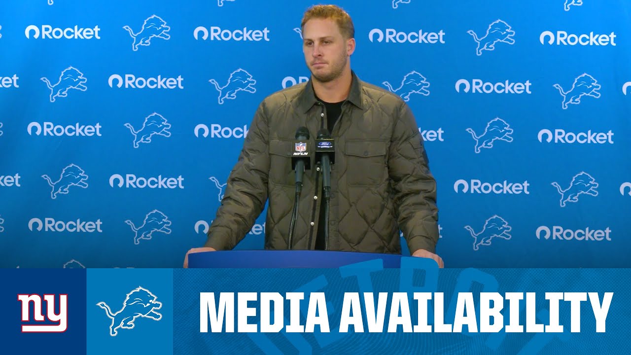Jared Goff postgame media availability | 2025 NFL Regular Season Week 12: Lions vs. Giants Vlog Jared Goff postgame media availability | 2025 NFL Regular Season Week 12: Lions vs. Giants Vlog