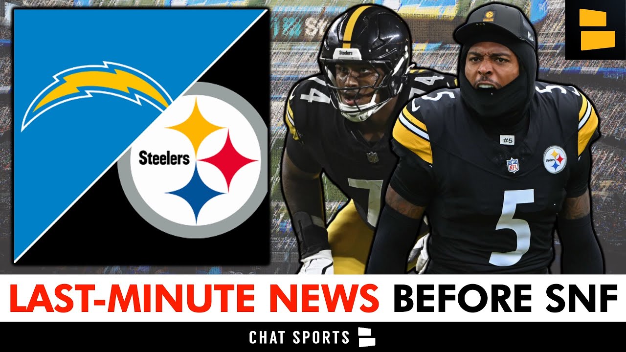 LAST-MINUTE Steelers News Before Sunday Night Football vs. Chargers – 4 Storylines To Watch Today Vlog LAST-MINUTE Steelers News Before Sunday Night Football vs. Chargers – 4 Storylines To Watch Today Vlog