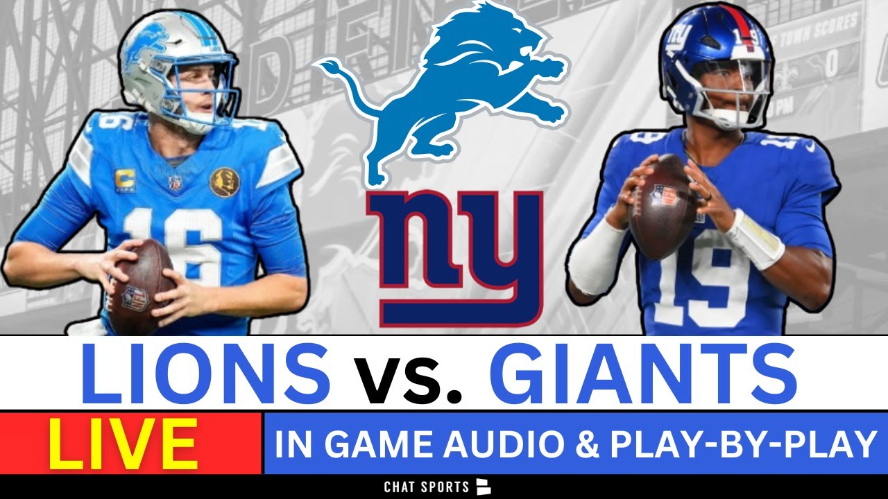 Lions vs. Giants Live Streaming Scoreboard, Play-By-Play, Game Audio & Highlights | NFL Week 12 Vlog Lions vs. Giants Live Streaming Scoreboard, Play-By-Play, Game Audio & Highlights | NFL Week 12 Vlog