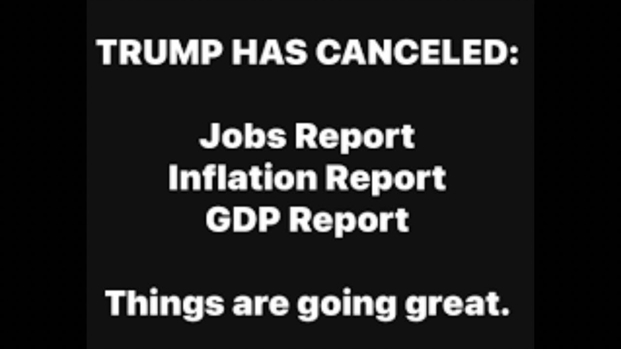 President Trump Stopped Jobs Report & GDP Report So We Have No Idea How Bad US Economy Is Vlog President Trump Stopped Jobs Report & GDP Report So We Have No Idea How Bad US Economy Is Vlog