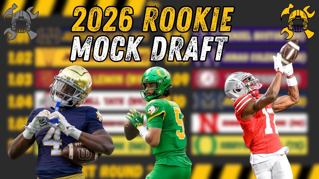 2026 Two-Round Rookie Mock Draft | Dynasty Fantasy Football 2026 Two-Round Rookie Mock Draft | Dynasty Fantasy Football