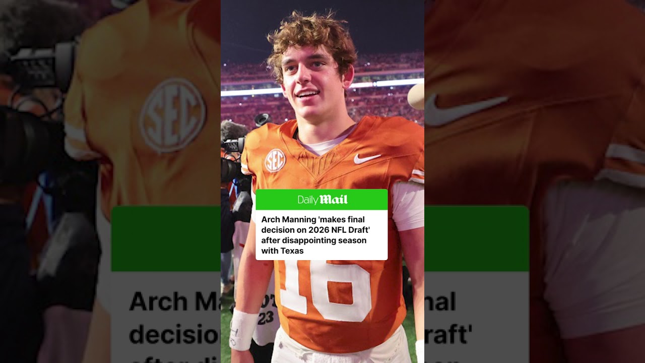 Arch Manning has decided to return to Texas for a fourth season rather than enter the 2026 NFL Arch Manning has decided to return to Texas for a fourth season rather than enter the 2026 NFL