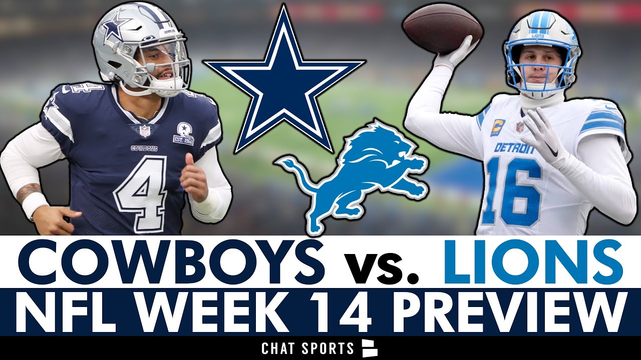 Dallas Cowboys vs. Detroit Lions: Injury News, Matchups, Players To Watch | NFL Week 14 Preview Vlog Dallas Cowboys vs. Detroit Lions: Injury News, Matchups, Players To Watch | NFL Week 14 Preview Vlog