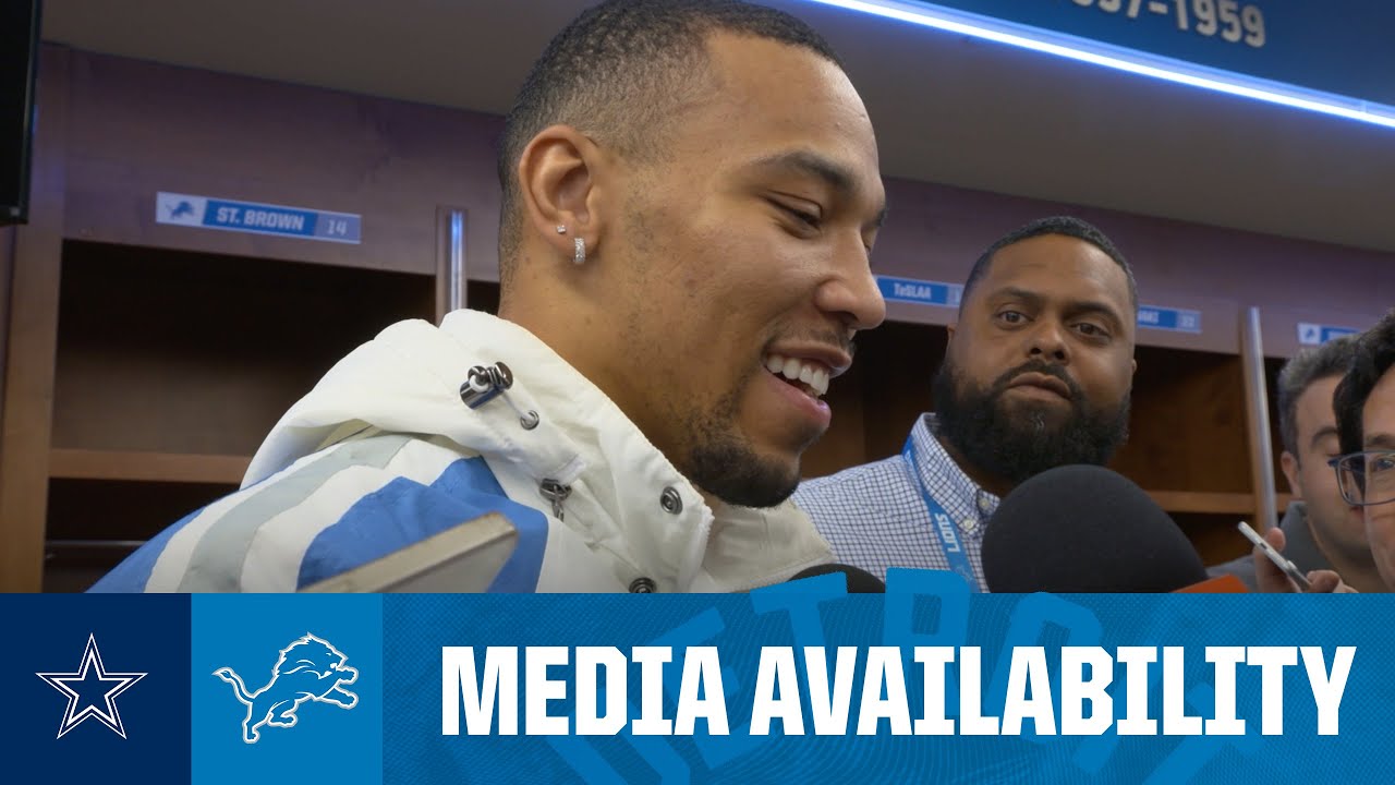 Detroit Lions players meet with the media | 2025 NFL Regular Season Week 14: Lions vs Cowboys Vlog Detroit Lions players meet with the media | 2025 NFL Regular Season Week 14: Lions vs Cowboys Vlog