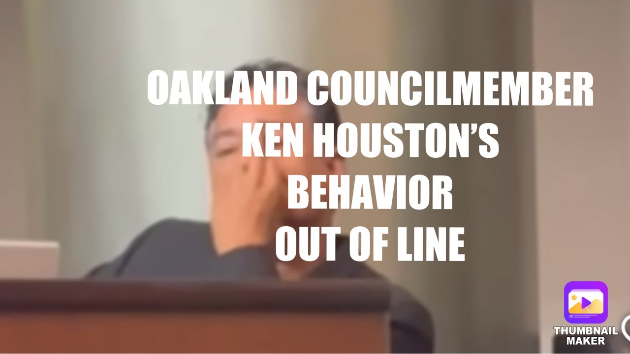 Ken Houston Oakland Councilmember Obscene Gesture Out Of Line & New Low For East Oakland Politician Vlog Ken Houston Oakland Councilmember Obscene Gesture Out Of Line & New Low For East Oakland Politician Vlog